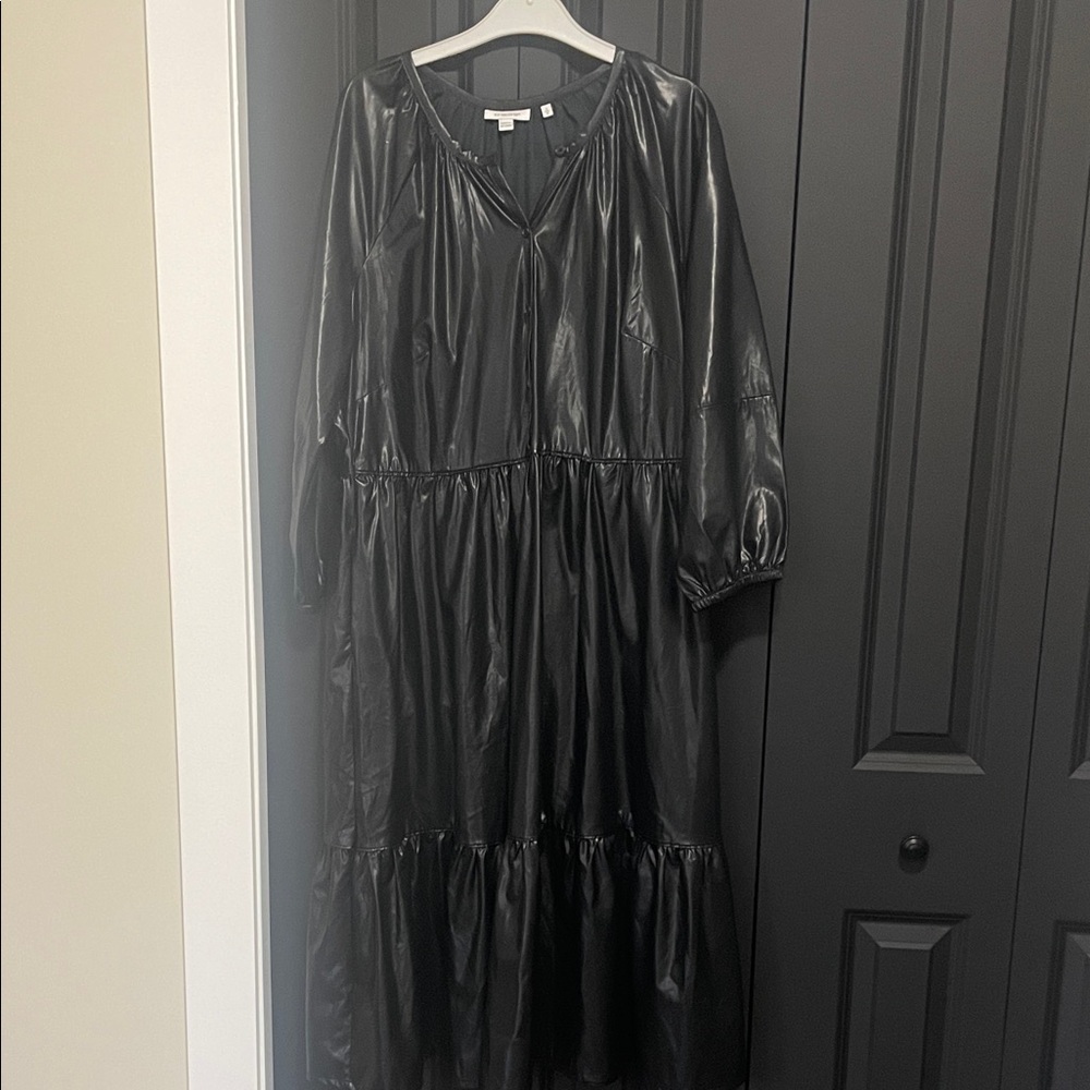 Chico's  Black  Faux Leather Dress